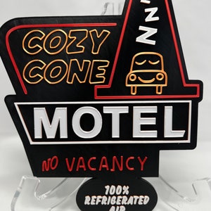 Cozy Cone Motel Inspired Sign