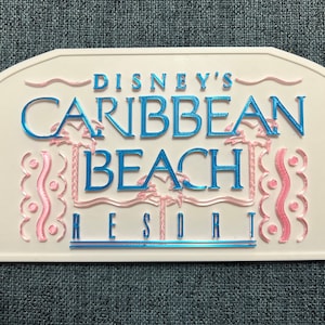 Caribbean Beach Resort inspired Sign