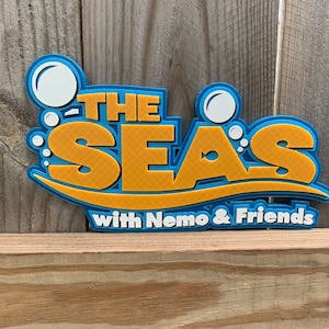 The Seas with Nemo and Friends Sign