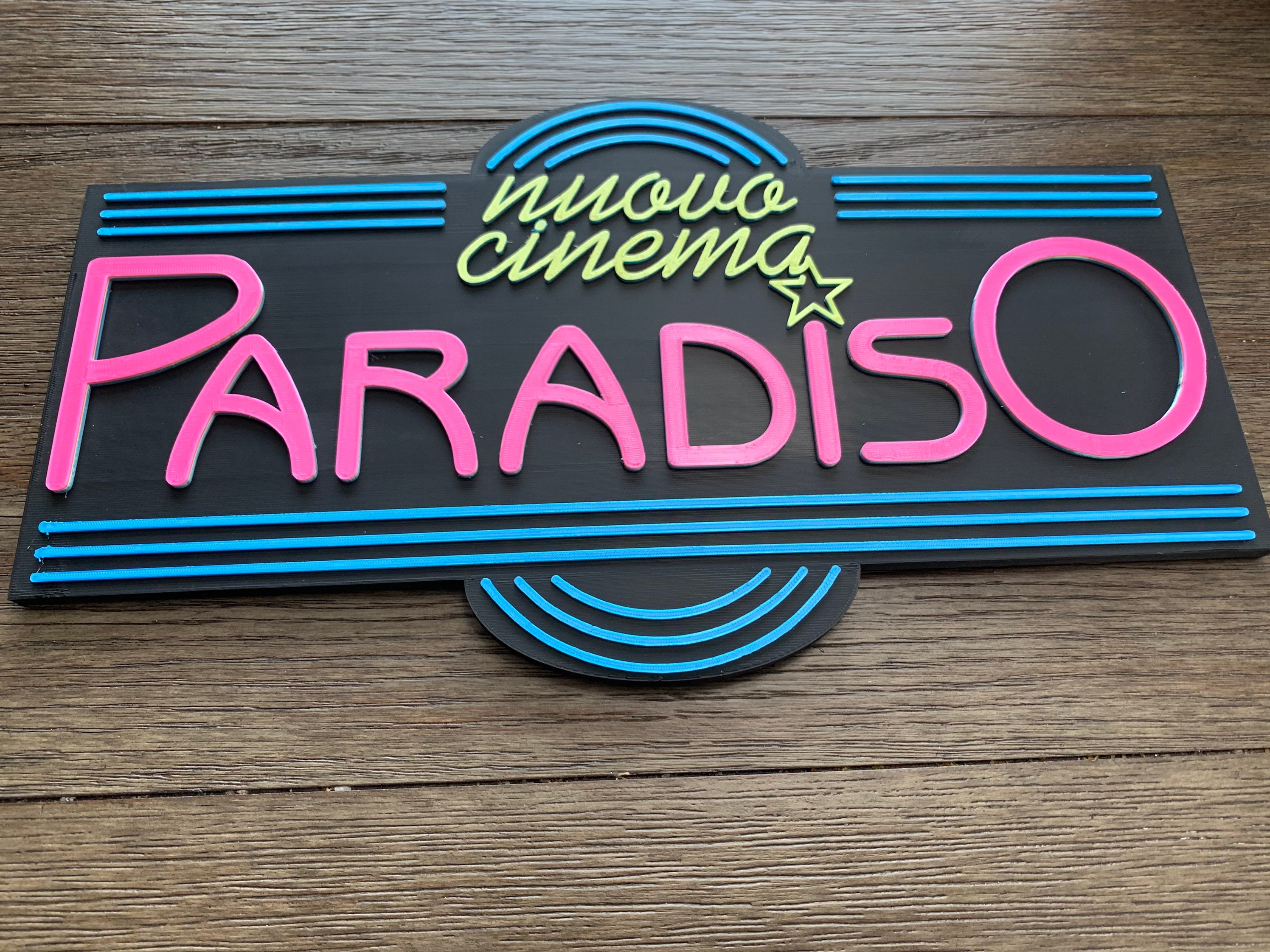 Nuovo Cinema Paradiso Sign - Etsy Hong Kong 