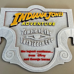 Indiana Jones Adventure Inspired Sign