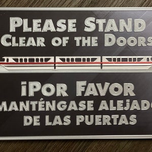 Disney Inspired Monorail Sign *Customize Monorail Color*