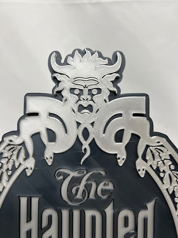 1:1 Haunted Mansion Gate Plaque Replica | Tilted Tombstone