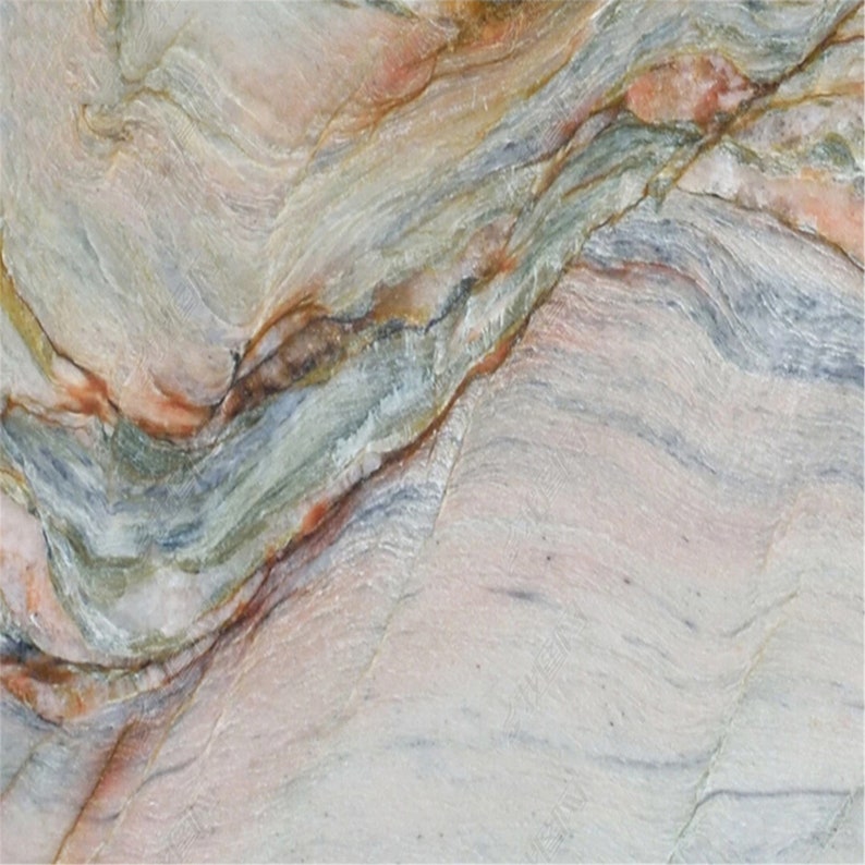 PVC Selfadhesive Waterproof Wallpaper 3D Marble Floor Tiles Etsy Canada