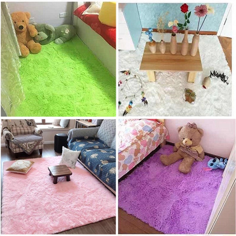 Soft Shaggy Carpets for Living Room European Home Warm Plush Etsy