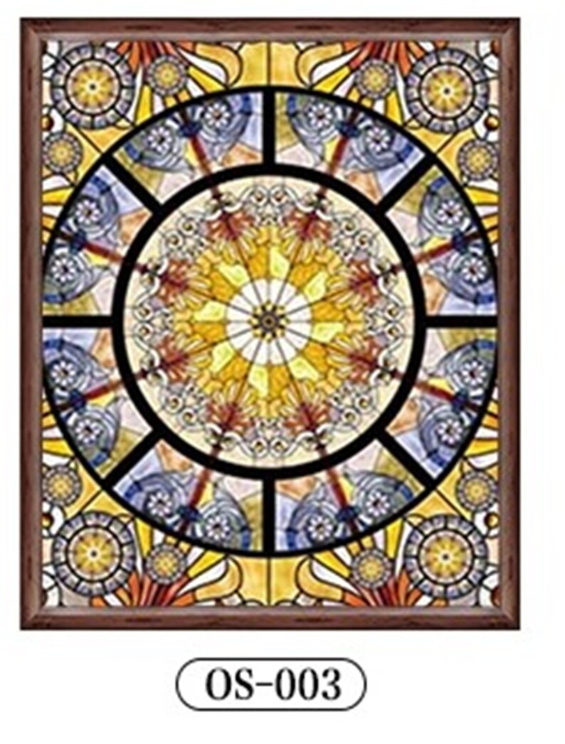 Custom size electrostatic frosted stained glass window film Etsy
