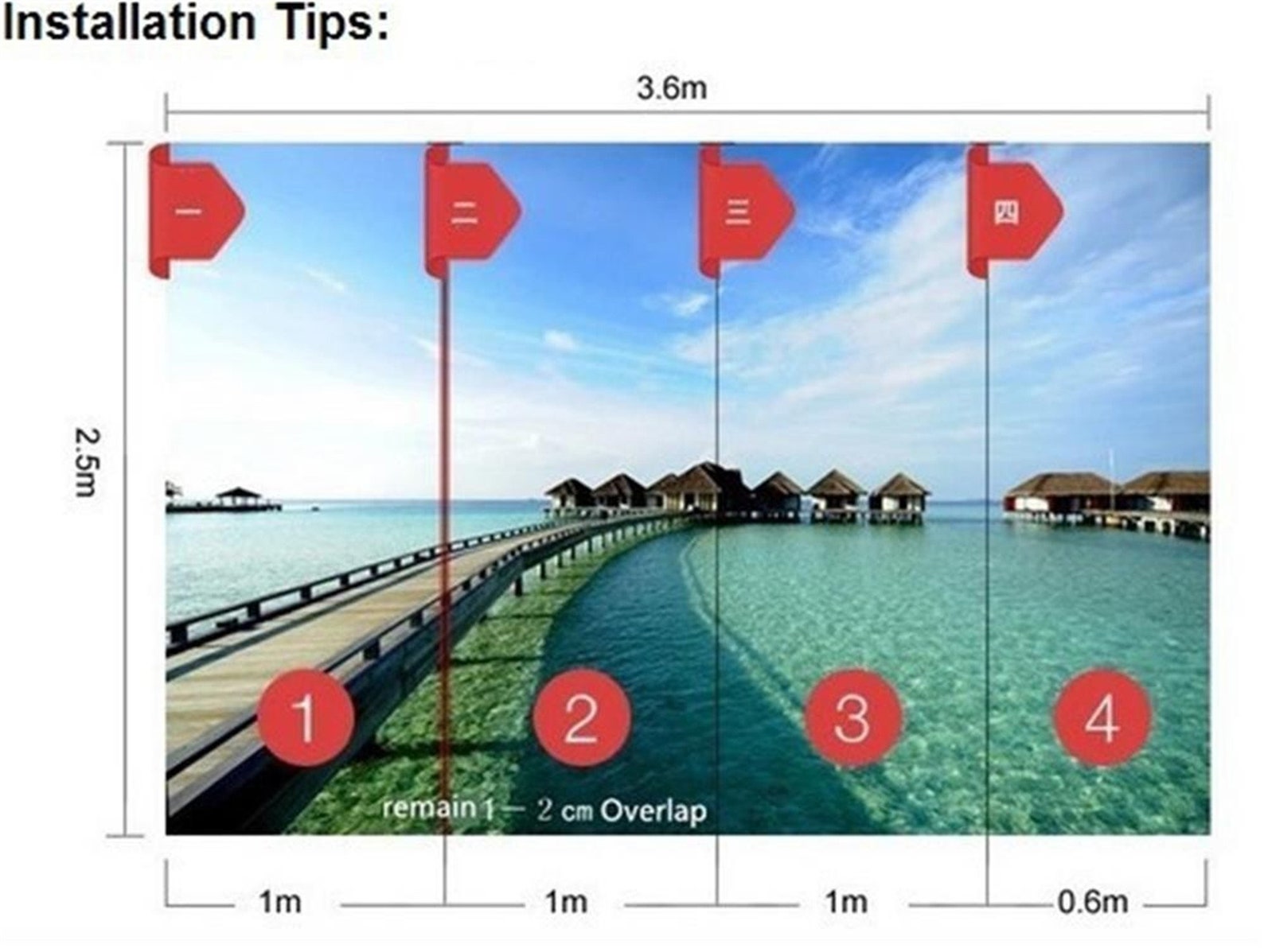 Custom Selfadhesive Floor Mural Photo Wallpaper 3D Seawater Etsy