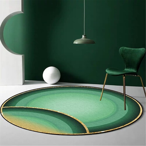 Green Carpet for Living Room Swing Basket Chair Area Rug for Etsy