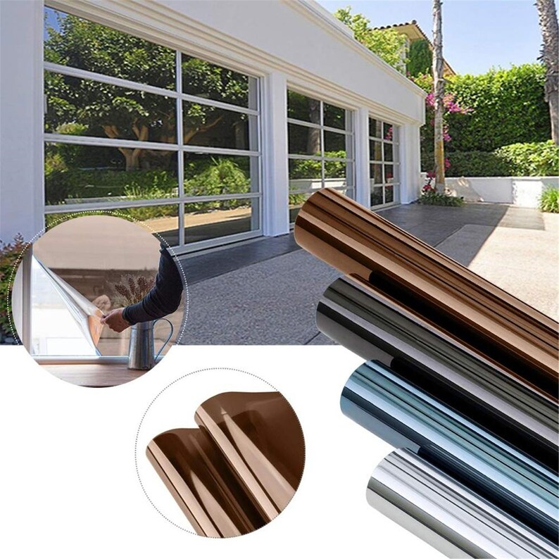 One Way Privacy Window Film Sun Blocking Mirror Tint Solar Etsy