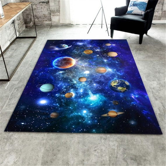 alfombra de Alfombra de pasillo 3D Galaxy Universe Star para niños 