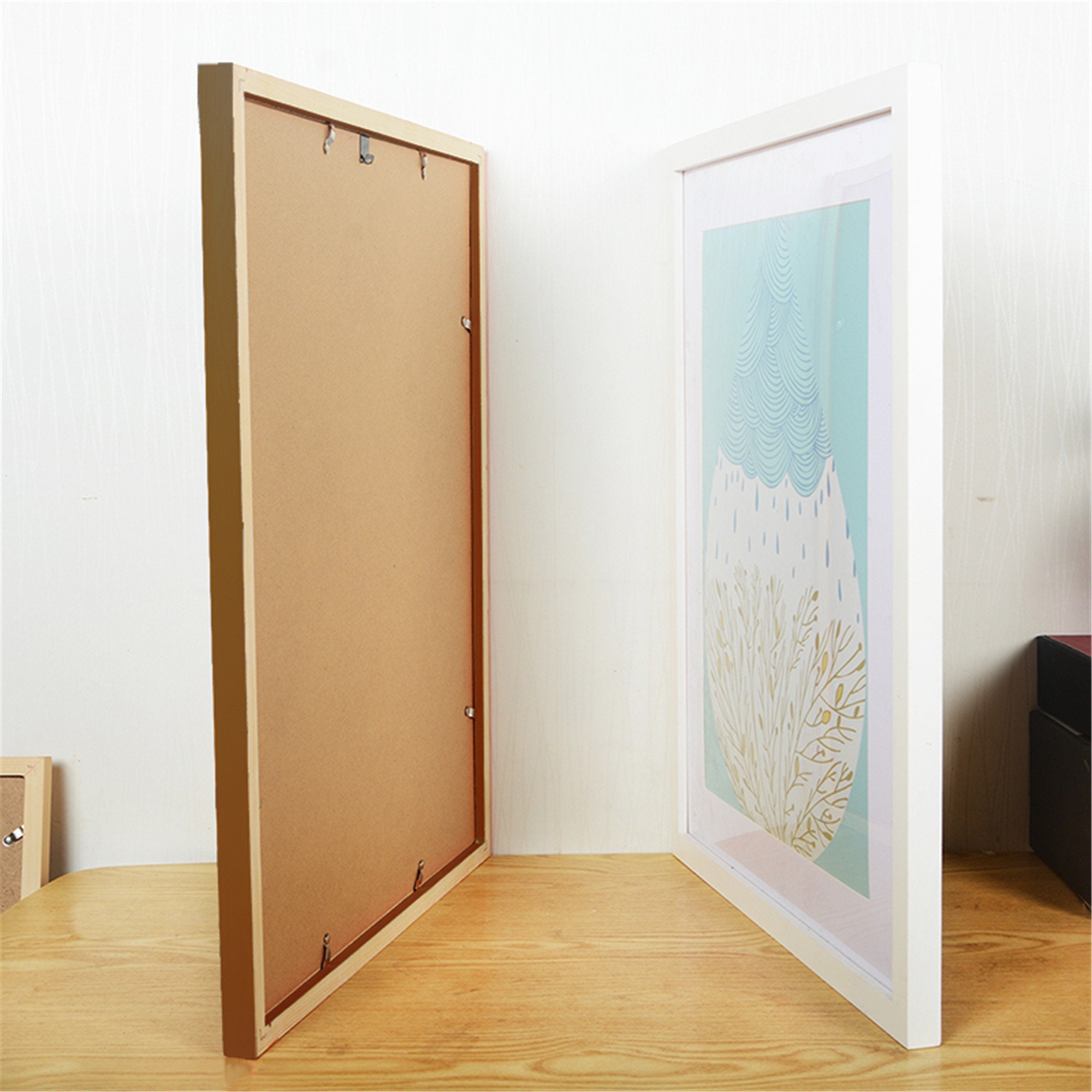 A4 A3 Wooden Frame Black White Color Photo Frames for Wall Art Etsy