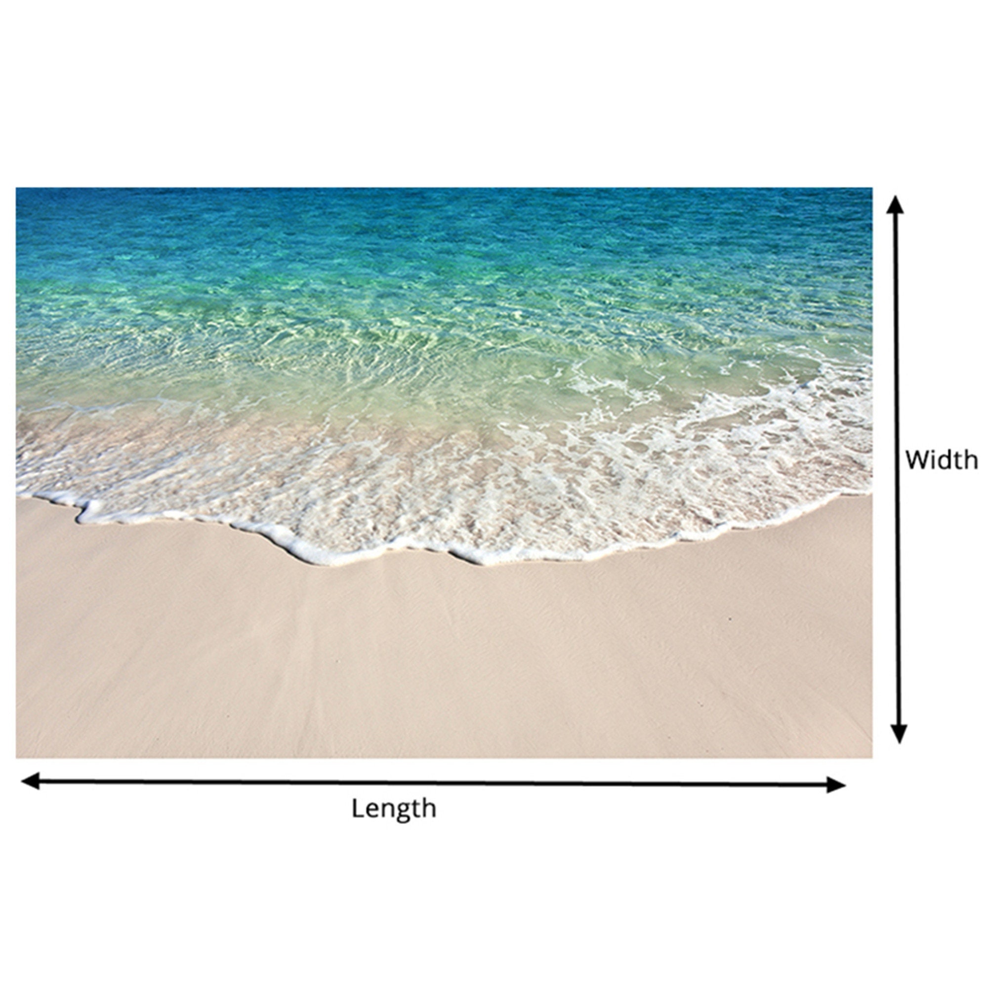 Custom Selfadhesive Floor Mural Photo Wallpaper 3D Seawater Etsy UK