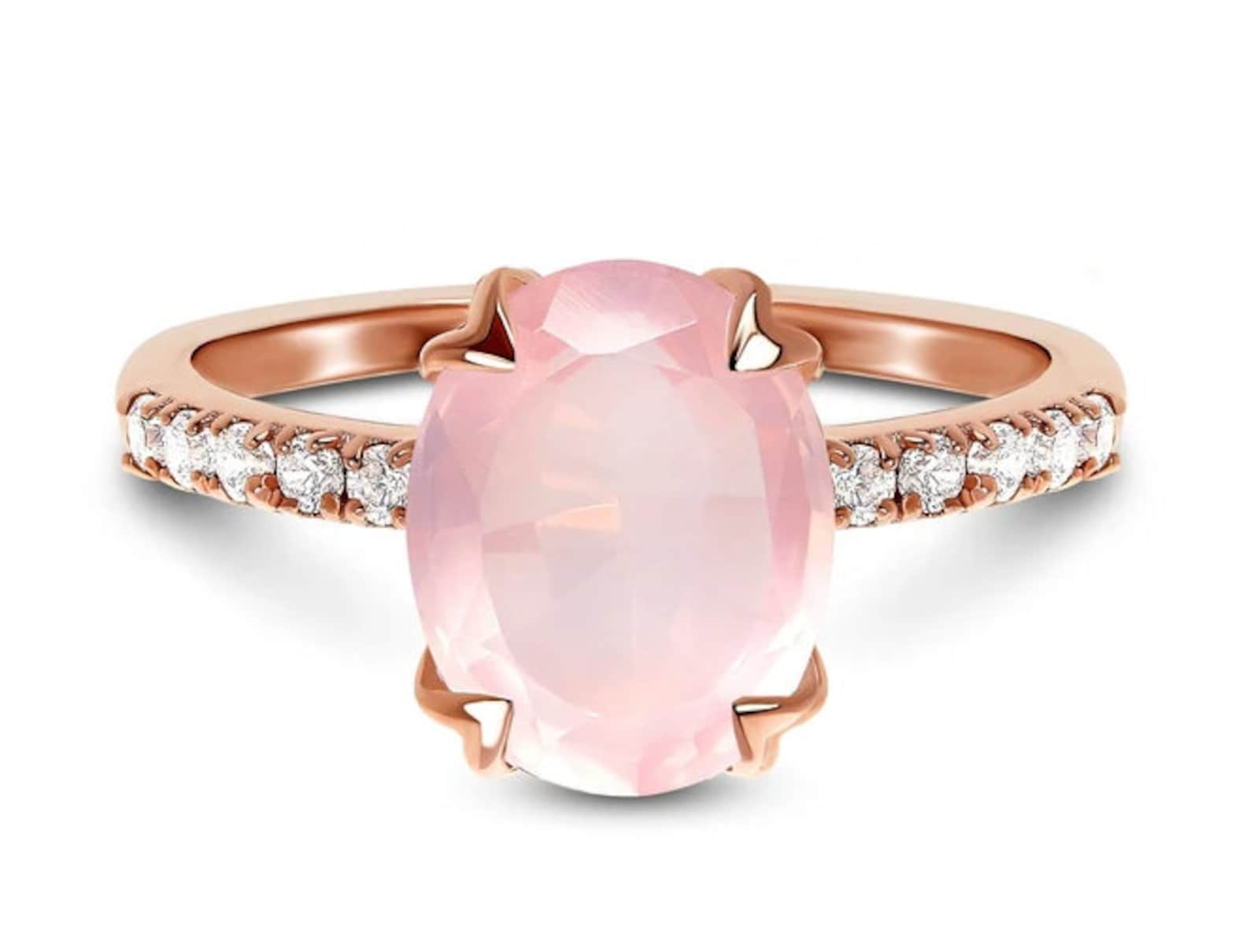 women rose quartz engagement ring women rose quartz engagement ring