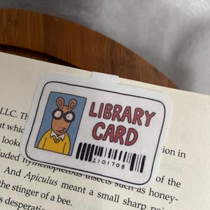 Marcador magnético Arthur— Marcador de tarjeta de biblioteca
