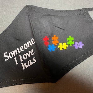 Autism Awareness Cotton Face Mask