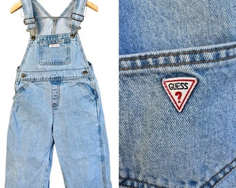 Salopette en jean délavée vintage des années 1990 par Guess | 4T