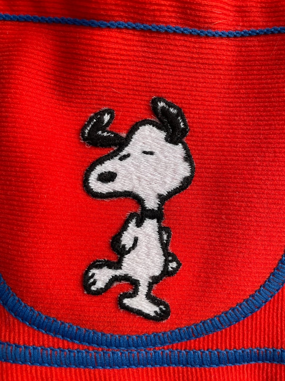 Rare 1960s Snoopy Red Sleeveless Girls Dress - image 5