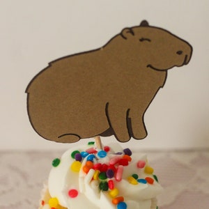 Capybara Cupcake Toppers