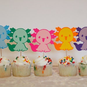 Axolotl Cupcake Toppers