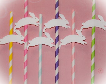 White Bunny Straws