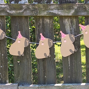 Kawaii Capybara Party Banner