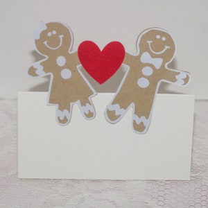 Tarjetas de lugar de Gingerbread Friends