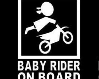 Baby Rder On Board Car Decal Great For Fathers Day | Etsy