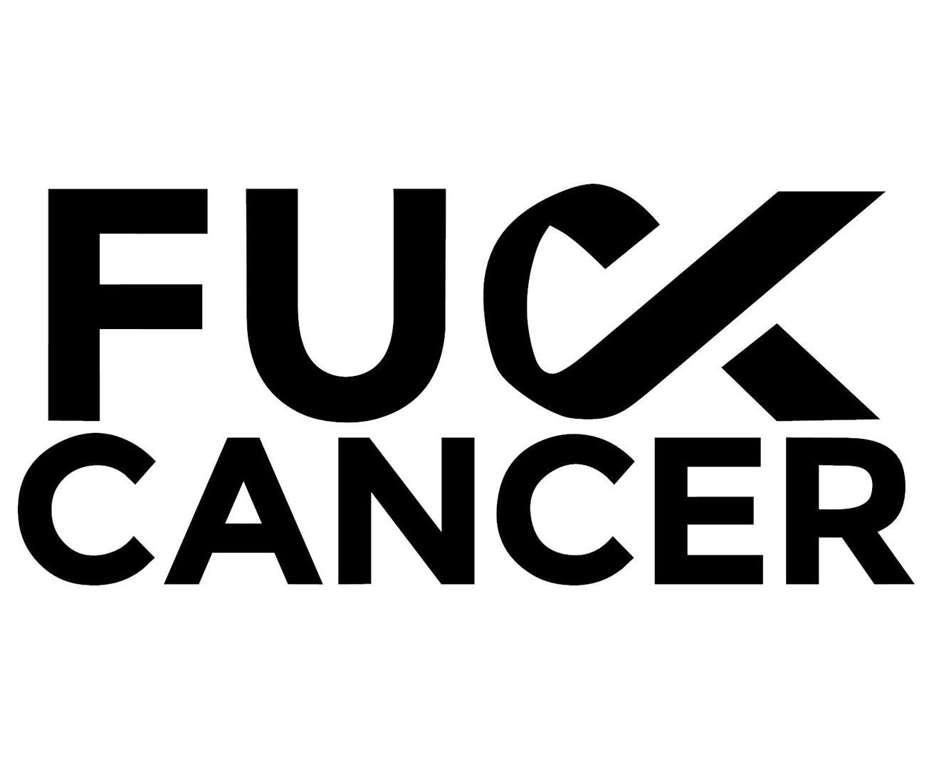 Fuck Cancer Decal Sticker for Your Car Truck Phone or Window Etsy