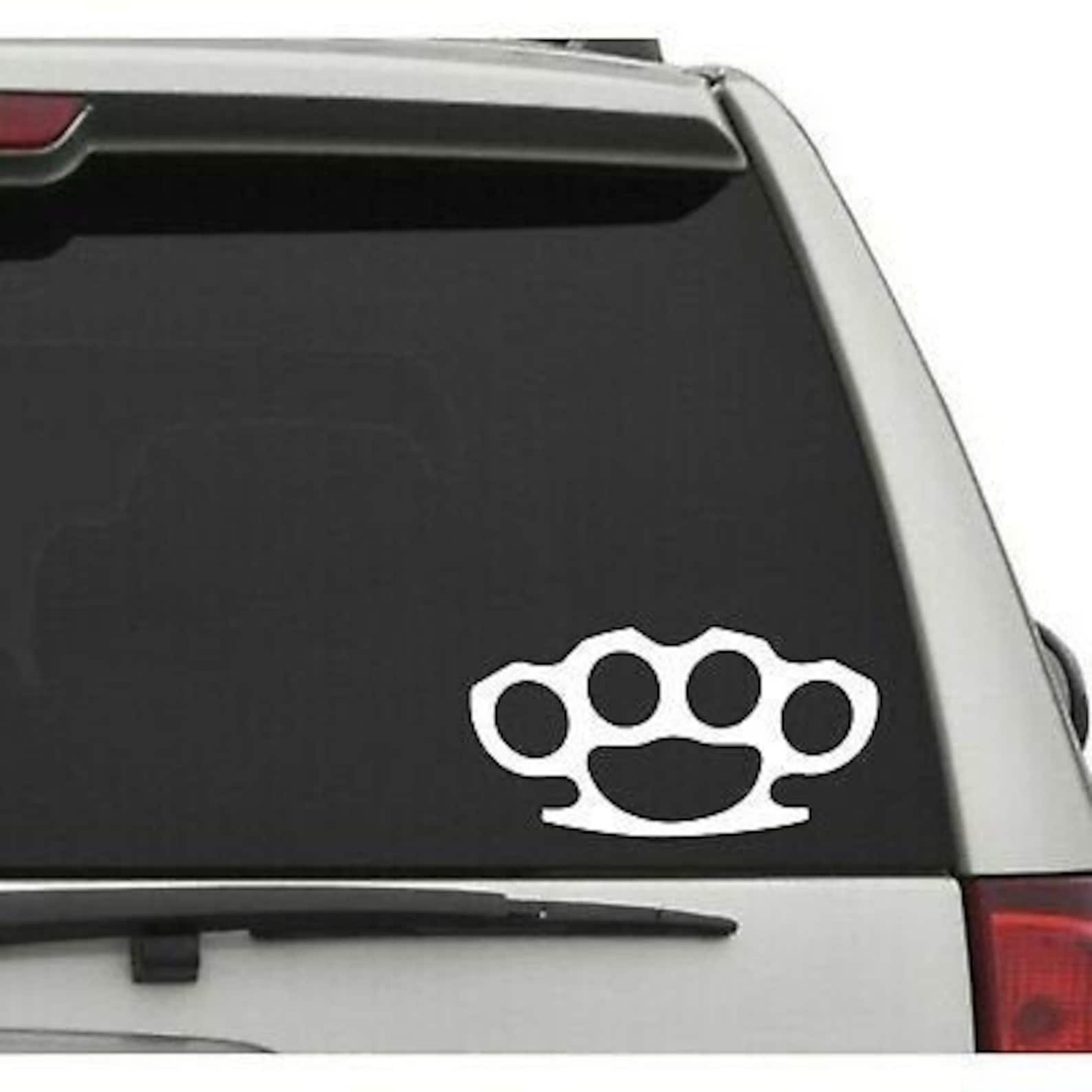 Brass Knuckles Decal Sticker for Your Car Truck Suv Van Wall Etsy