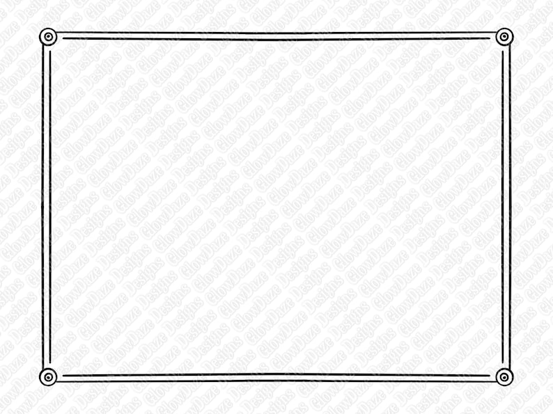 Download Simple Pegged Doodle Frame SVG PNG Printable Clip Art | Etsy