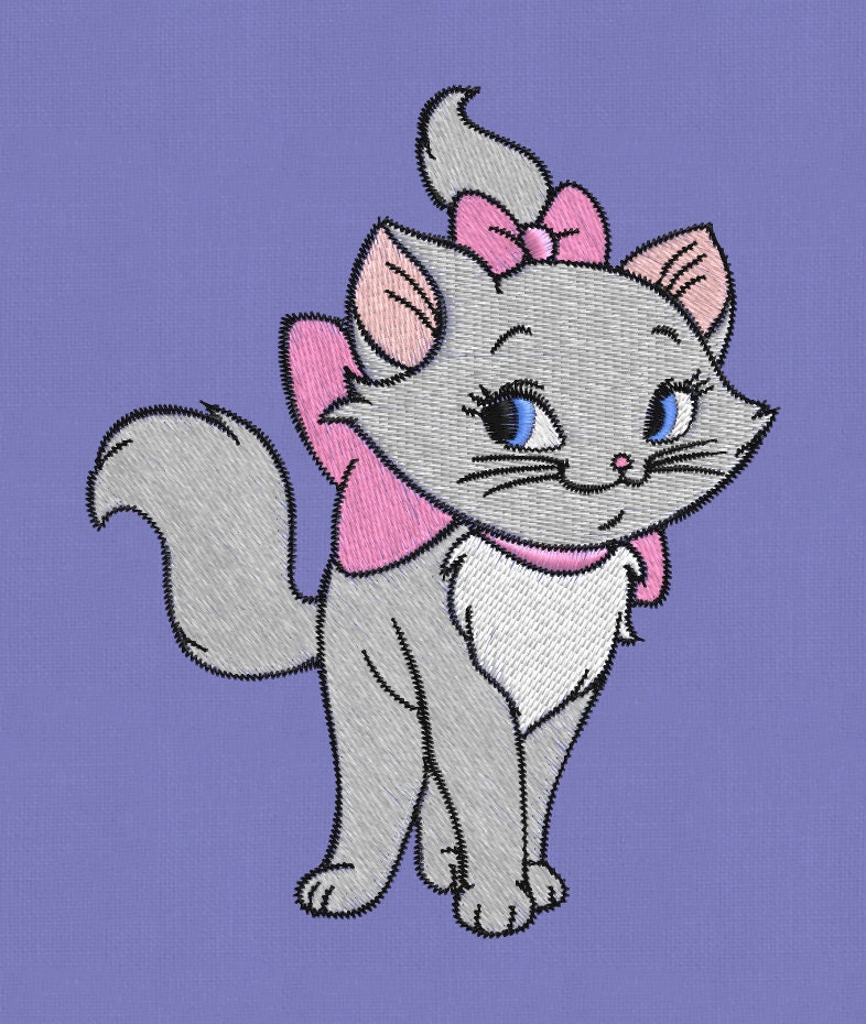 Embroidery Design Aristocat Cat Pes Hus Jef 4x4 Hoop - Etsy