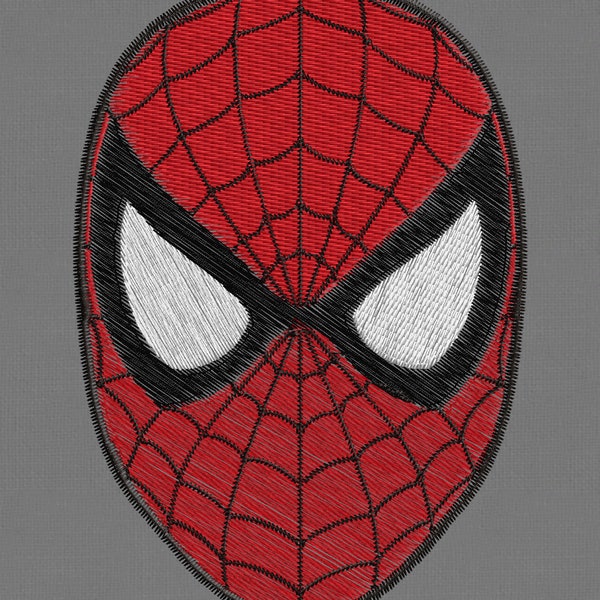 Embroidery design spiderman mask 2.5 x 3.5 " pes hus jef vp3 vip