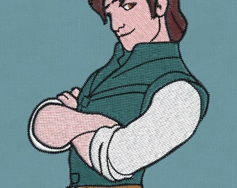 Embroidery design flynn rapunzel 4x4 tangeled