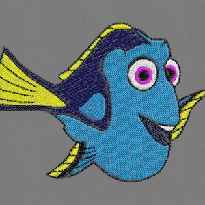 Embroidery design Dory NEMO fish 3 sizes pes hus  jef