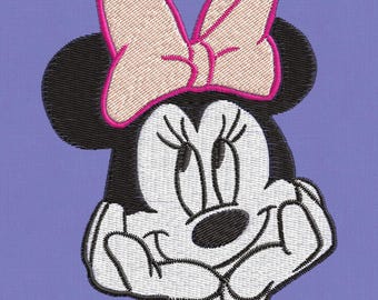 Embroidery design Minnie Mouse 5 sizes pes hus  jef