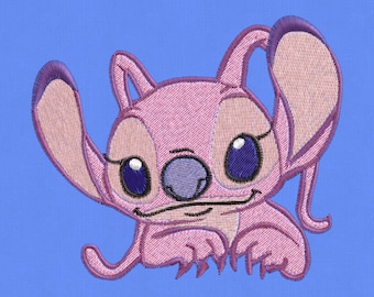 Embroidery design Stitch angel hoody 3 sizes pes hus  jef 4x4 5x7 hoop