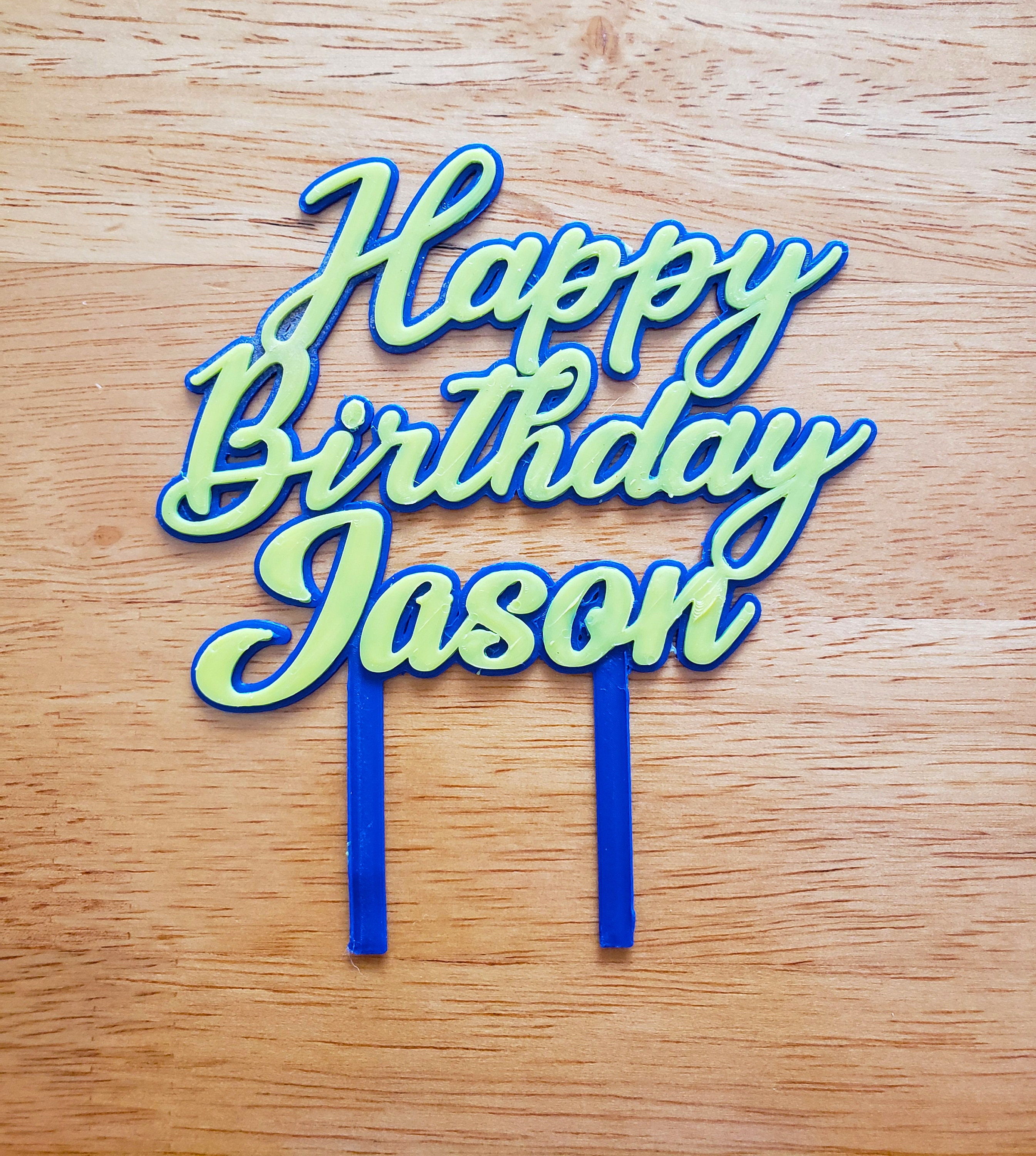 Custom Birthday Cake Sign - Etsy