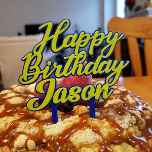 Custom Birthday Cake Sign