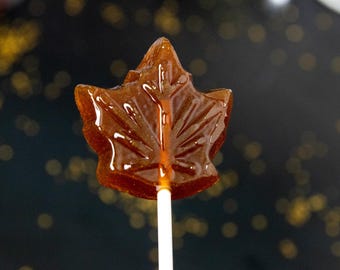Piruletas de jarabe de arce orgánico / Caramelos duros artesanales / Arce canadiense natural