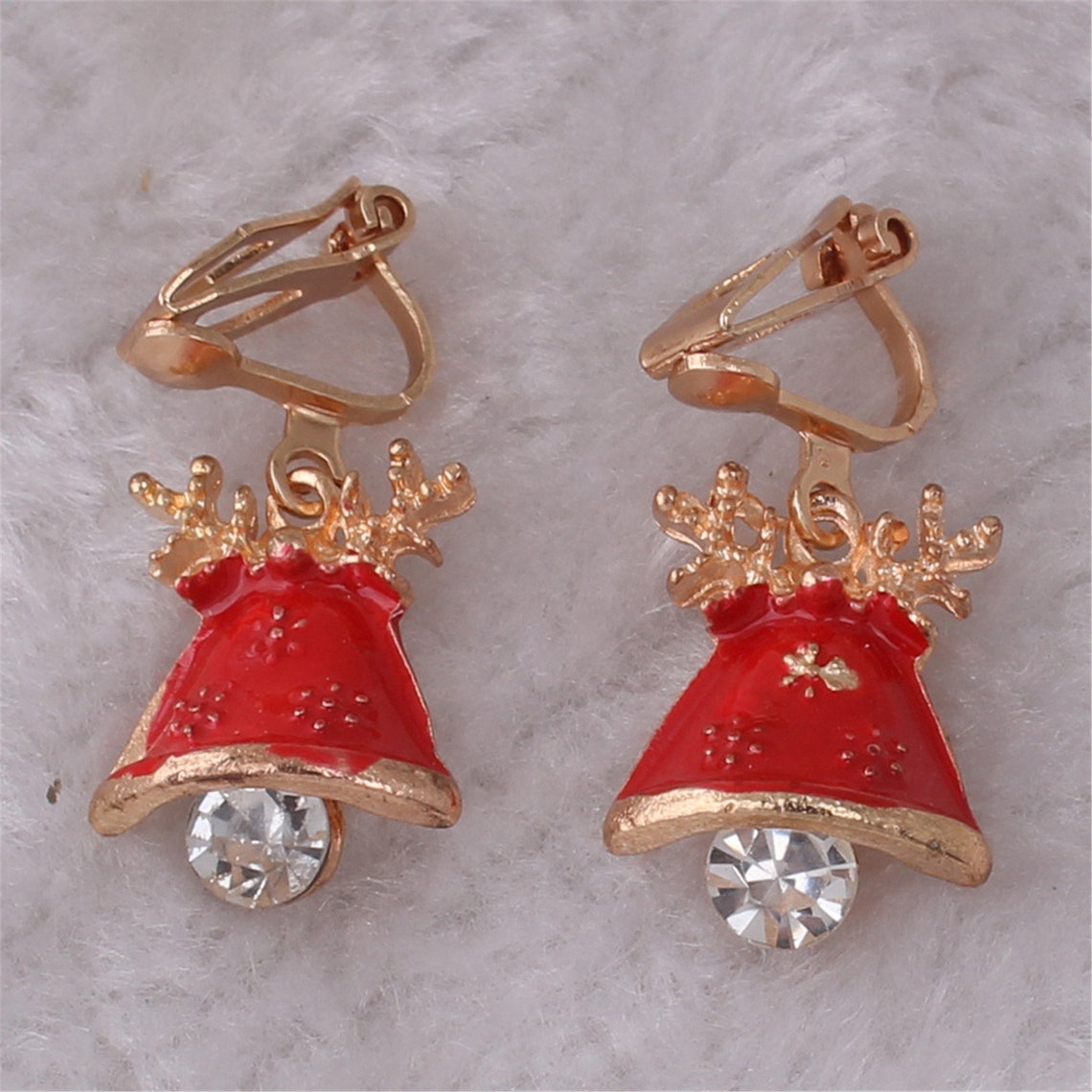 Little Girls Clip on Earrings. Children's Hypoallergenic Copper Clip on