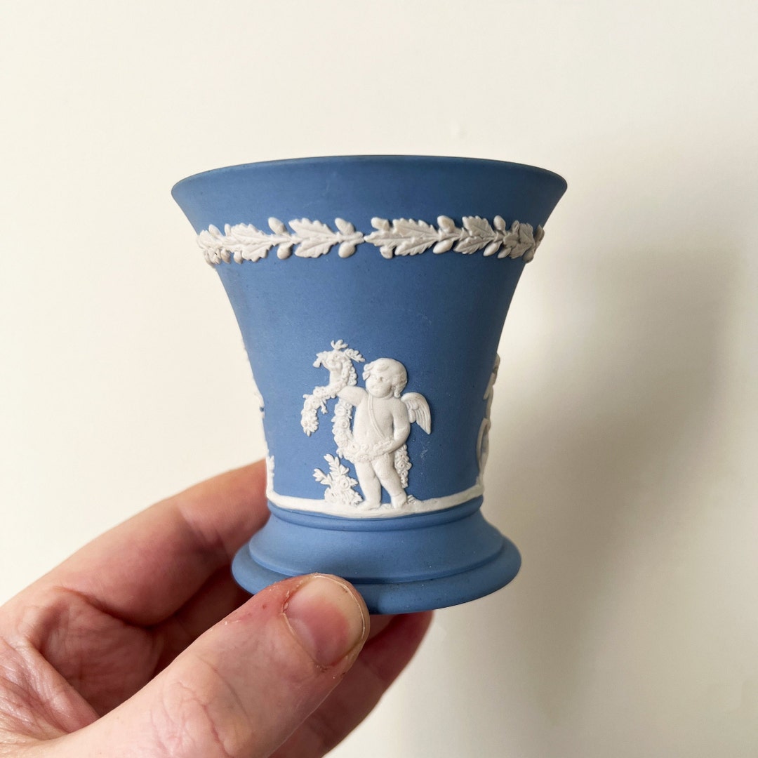 Wedgewood Jasperware Posy Vase Wedgewood Blue Wedgewood Jasperware