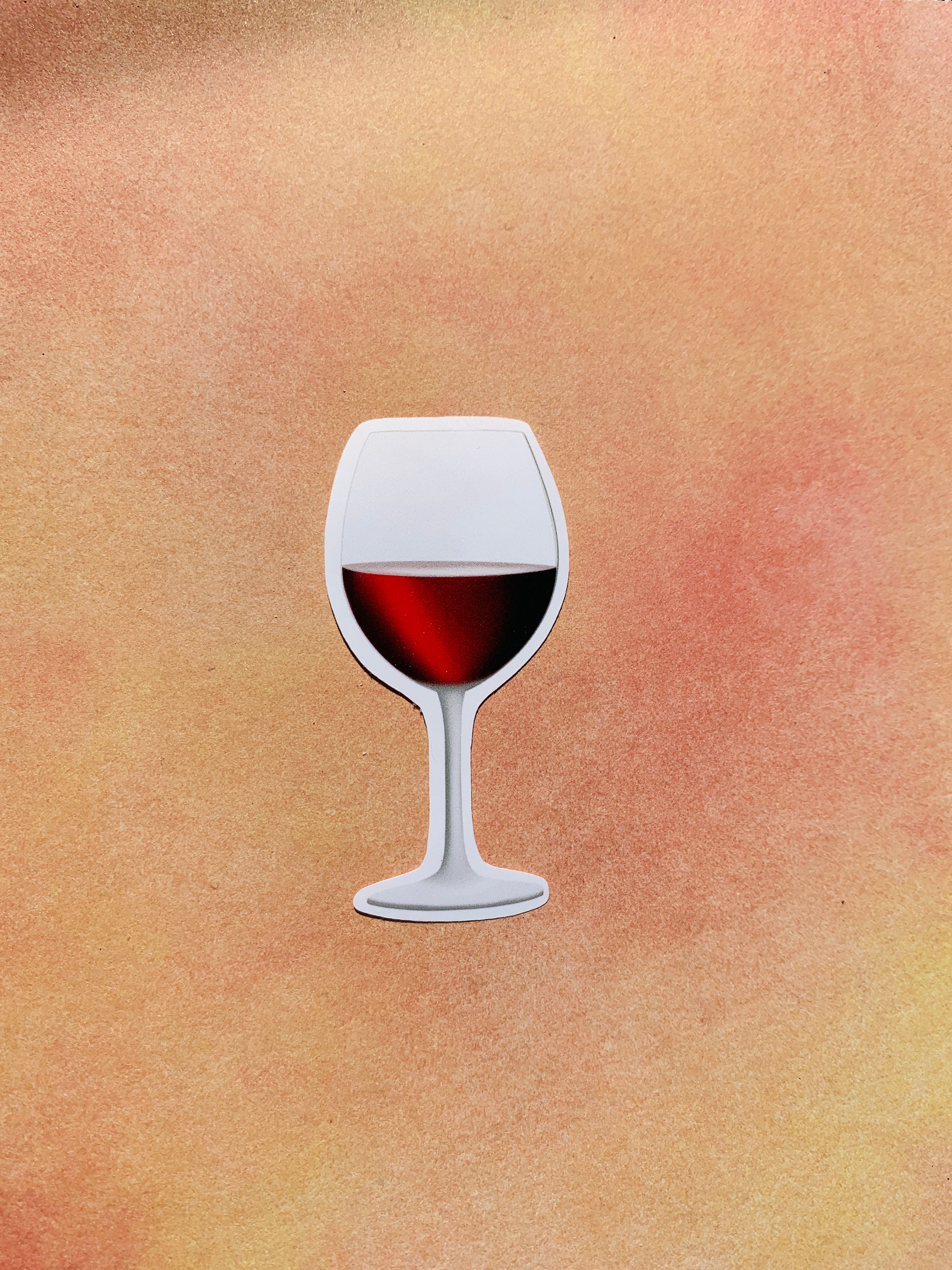 Wine Glass Weatherproof Die Cut Sticker Etsy