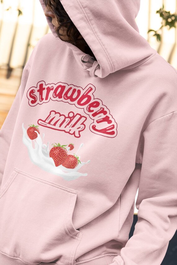 kawaii strawberry milk sweater