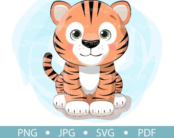 Free Free 347 Cute Baby Tiger Svg SVG PNG EPS DXF File