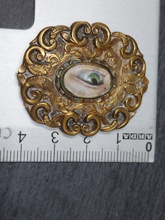 Lover's Eye Georgian antique Victorian era miniat… - image 9