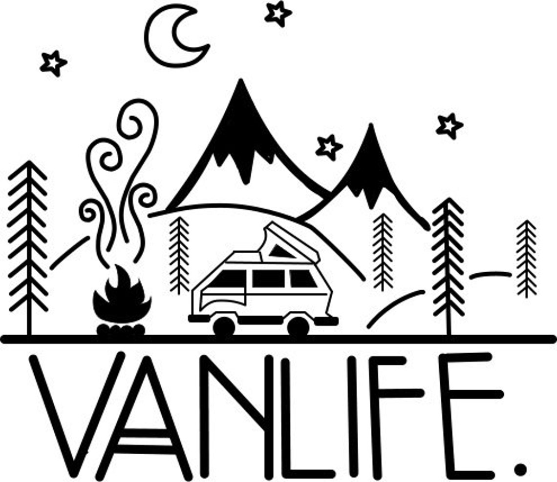 Campervan Decal Camping Sticker Van Sticker Vanlife Vinyl Etsy