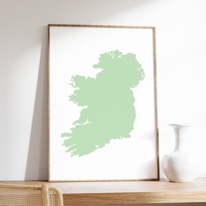 Karte von Irland druckbare, Irish Abroad Wandkunst Geschenk, Irland verlassen Geschenk, irische Wandkunst druckbare, irische Auswanderer Geschenk, irisches Dekor