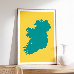 Karte von Irland druckbare, Irish Abroad Wandkunst Geschenk, Irland verlassen Geschenk, irische Wandkunst druckbare, irische Auswanderer Geschenk, irisches Dekor