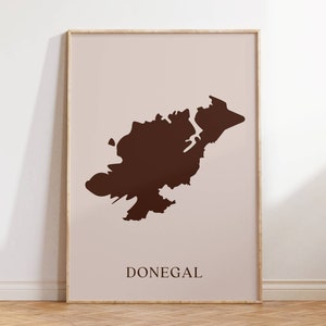 Impression de carte du comté d’Irlande, affiche de carte irlandaise personnalisée, comtés irlandais, art mural irlandais, cadeau d’émigrant irlandais, décoration intérieure irlandaise, cadeau de départ
