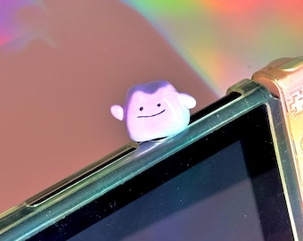 Ditto Monster Charm Handmade Polymer Clay Console Accessory